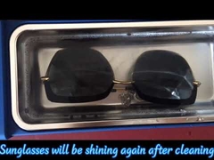 منظف بالموجات فوق الصوتية الرقمي للطاولة 42 كيلو هرتز 650 مل للمجوهرات