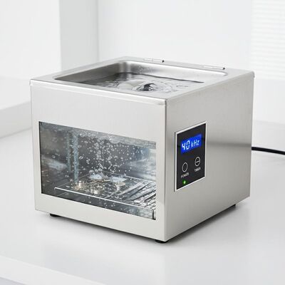 منظف بالموجات فوق الصوتية لسطح الطاولة مقاس 280 × 180 × 200 مم بتردد 40 كيلو هرتز، حماية أمان مصمم لتنظيف الأدوات الحساسة