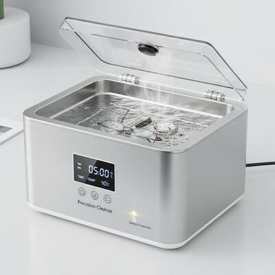 منظف بالموجات فوق الصوتية يحتوي على حماية السلامة و خزان من الفولاذ المقاوم للصدأ يقدم تنظيفاً للمعدات الدقيقة