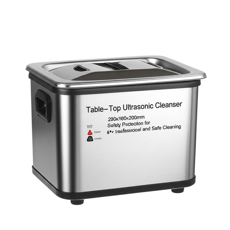 Table-Top Ultrasonic Cleanser 280x180x200mm Unit Size Safety Protection for Professional and Safe Cleaning