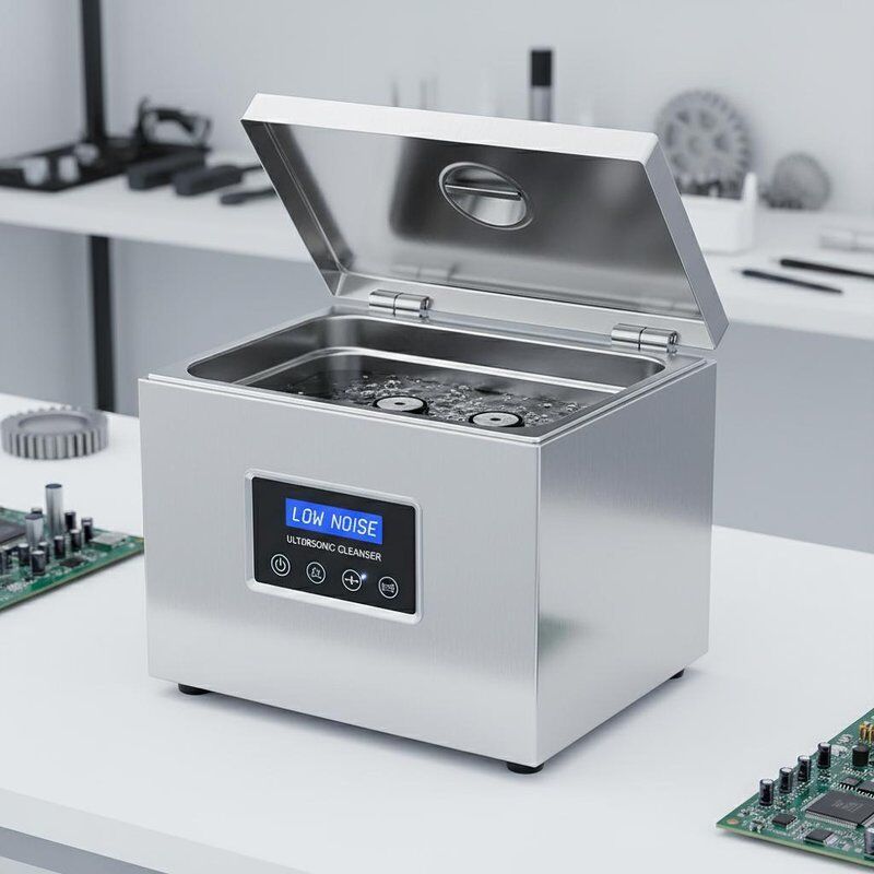 تنظيف فوق الصوتي من طاولة بمستوى ضجيج منخفض بما في ذلك خزان الفولاذ المقاوم للصدأ مصمم للتنظيف في مختلف الصناعات